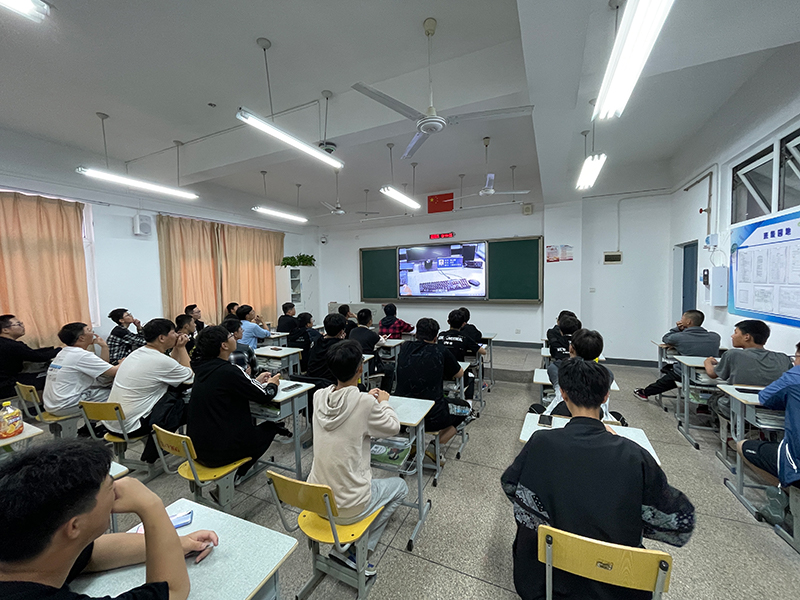 机电工程学院开展防诈骗主题班会