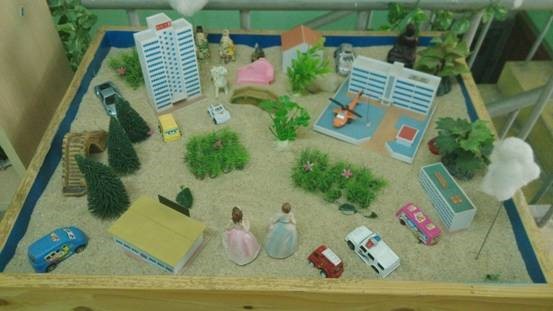 五月心理健康月系列活动之一（沙盘游戏团体心理辅导活动）