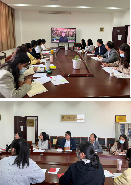 物流管理学院党总支召开党的二十大精神专题学习会